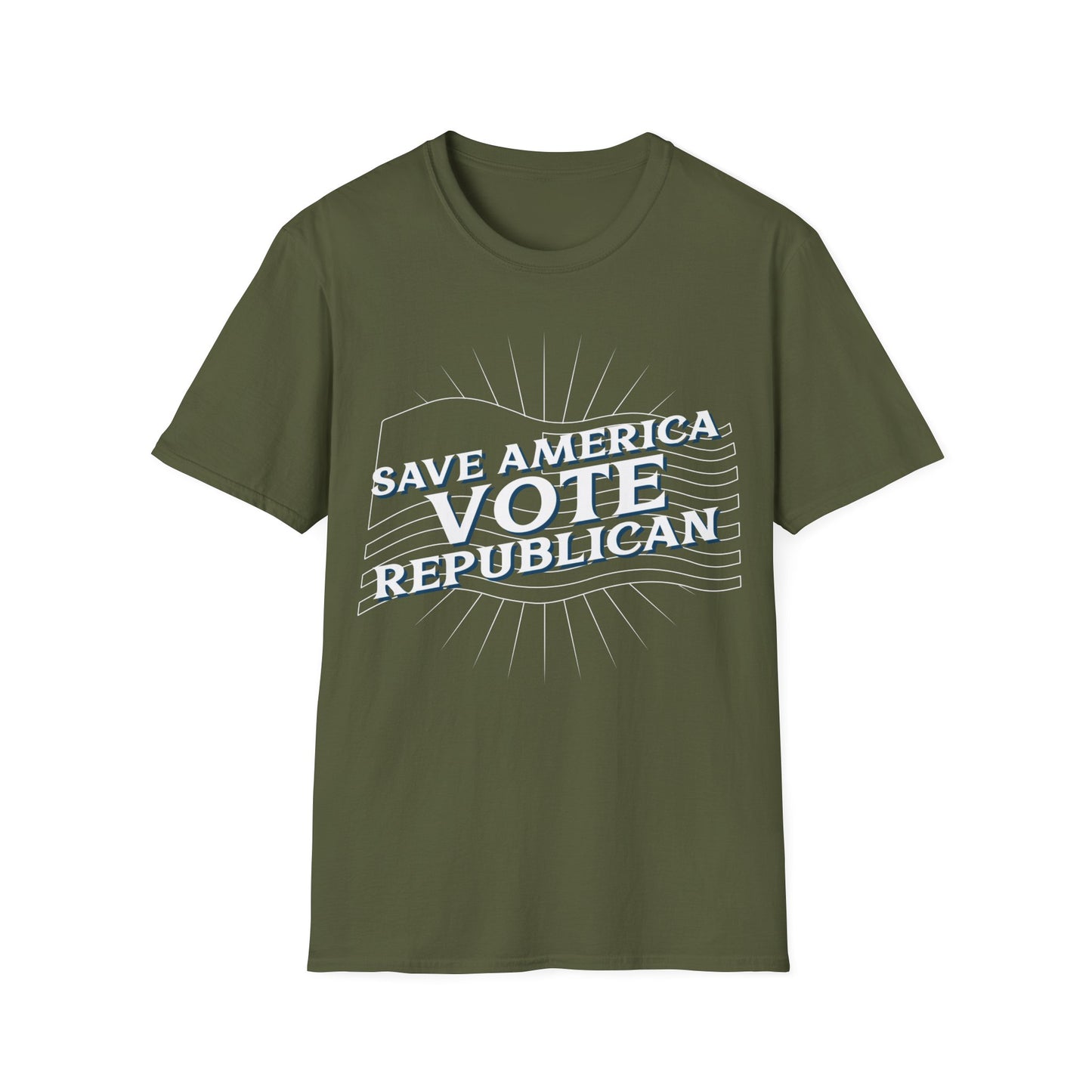 SAVE AMERICA VOTE REPUBLICAN Unisex Softstyle T-Shirt