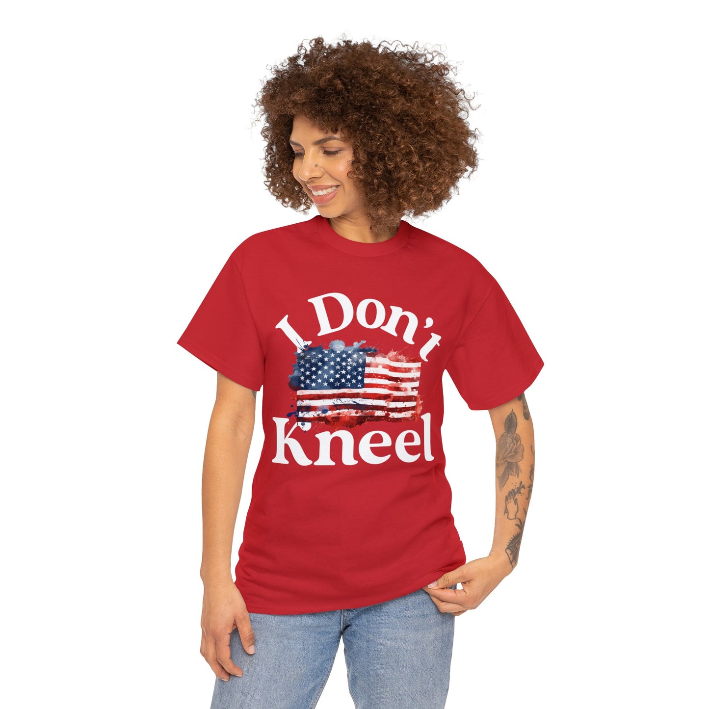 I Don't Kneel Unisex Heavy Cotton Tee