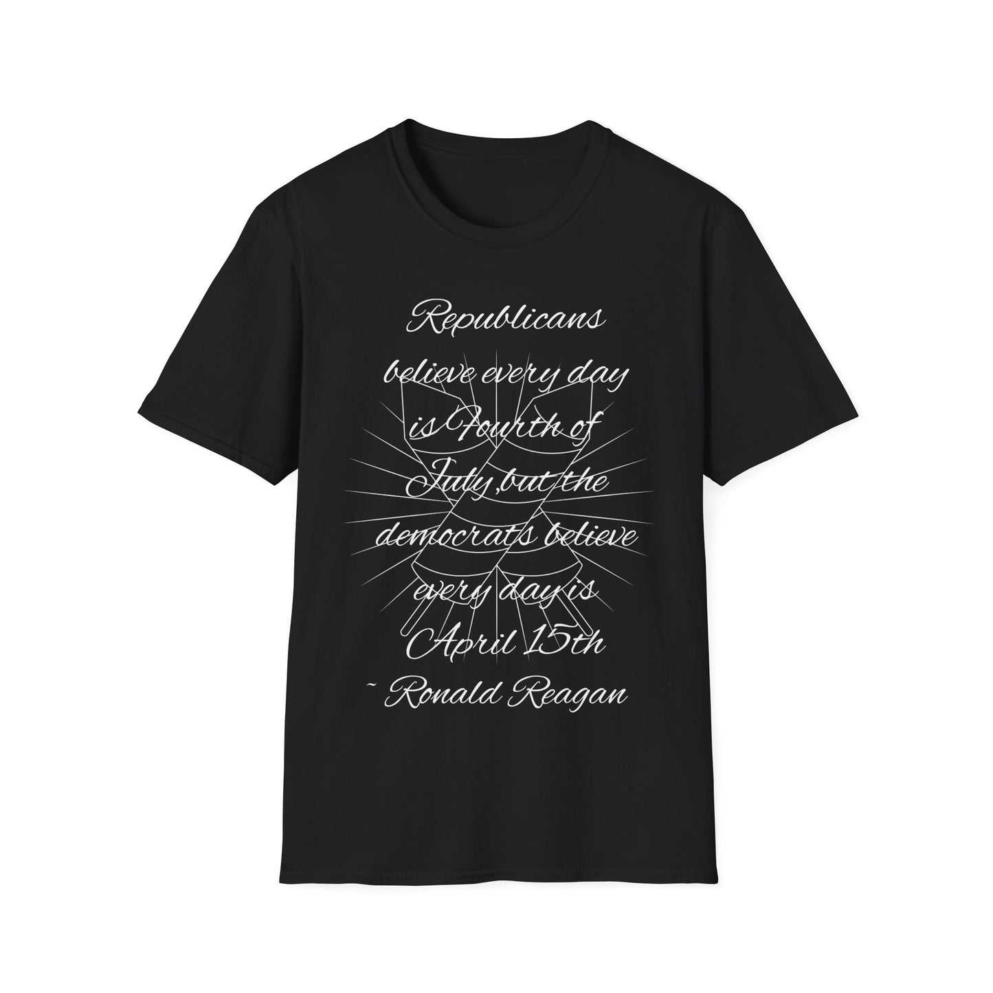 Ronald Reagan quote Unisex Softstyle T-Shirt